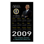 President Obama - Business Card Pocket Calendar business cards
