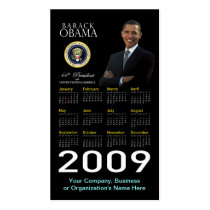 President Obama - Business Card Pocket Calendar business cards