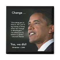 President Obama Commemorative Magnet magnets