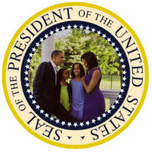 President Obama Commemorative Sculpture with Stand Photo Cutouts