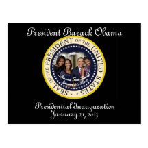 PRESIDENT OBAMA FAMILY 2013 Inauguration Postcards
