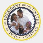 President Obama Father & Daughters Stickers
