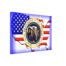 President Obama First Family Keepsake Canvas Prints