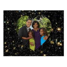 President Obama First Family Photo Postcard