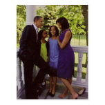 President Obama First Family Post Card