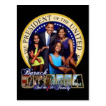 President Obama & First Family Postcard