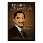 President Obama - Grunge Pocket Calendar Business Card Templates