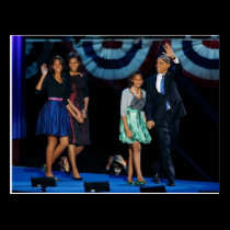 PRESIDENT OBAMA Historical Re-election postcards