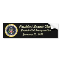 President Obama Inauguration Bumper Sticker
