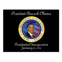 PRESIDENT OBAMA Inauguration Commemorative Postcard