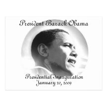 President Obama  Inauguration Commemorative Postcard