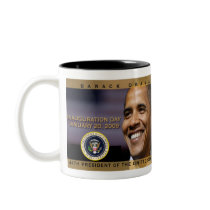 President Obama Inauguration Day Commemorative Coffee Mugs
