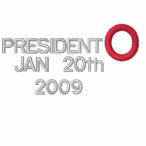 PRESIDENT OBAMA INAUGURATION EMBROIDERED T-SHIRT EMBROIDERED SHIRT