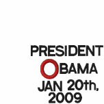 PRESIDENT OBAMA INAUGURATION WHITE POLO SHIRT embroidered shirts
