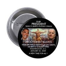 PRESIDENT OBAMA, JOHN BROWN - Customized Pins