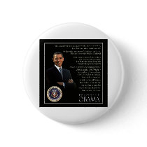 President Obama Quote Pinback Buttons