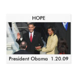 president obama sworn in postcards