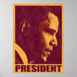 President Obama Vintage 3 Poster posters
