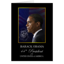 President Obama with John F Kennedy Cards