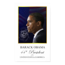 President Obama with John F Kennedy Poster posters