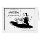President Obama's Credit Score Lowered Card