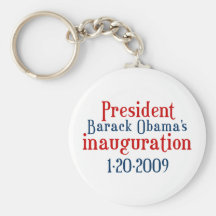 President Obamas inauguration Keychains