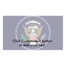 President Of The United States Of America, United Business Card Template