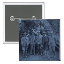 President Roosevelt and John Muir (Cyan) Button