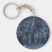 President Roosevelt and John Muir  (Cyan) Keychains