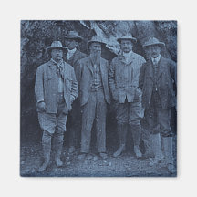 President Roosevelt and John Muir (Cyan) Magnet