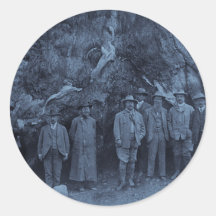 President Roosevelt and John Muir (Cyan) Stickers