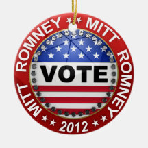 Presidential Election 2012 Mitt Romney Christmas Ornament