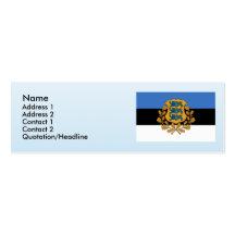 Presidential Estonia, Estonia Business Card Template