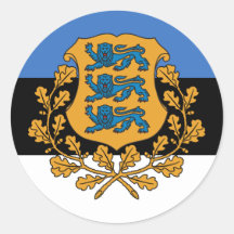 Presidential Estonia, Estonia Round Sticker