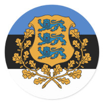 Presidential Estonia, Estonia Round Sticker