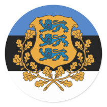 Presidential Estonia, Estonia Round Sticker