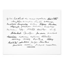 Presidential Signatures (United States Presidents) Custom Announcements