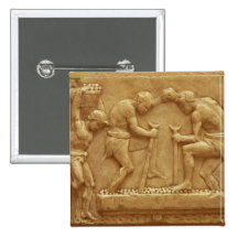 Pressing the Grapes (marble) Pinback Buttons