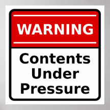Pressure Warning Poster