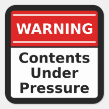 Pressure Warning Sticker