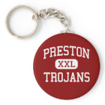 Preston - Trojans - High School - Preston Iowa Keychains