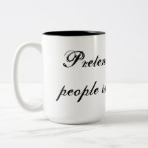 Pretending to like people is exhausting coffee mug