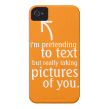 Pretending to Text iPhone 4 Case-Mate Cases