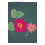 Prett yWater Lillies>Artistic Note card