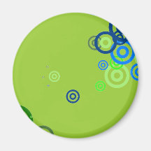Pretty abstract art refrigerator magnet