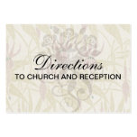 pretty art nouveau floral design business cards