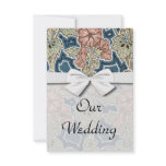 pretty art nouveau poppies flower design custom announcements