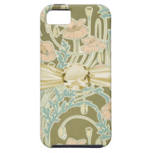 pretty art nouveau vintage floral pattern iPhone 5 case