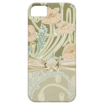 pretty art nouveau vintage floral pattern iPhone 5 cover