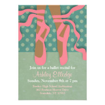 Pretty Ballet Recital Invitation